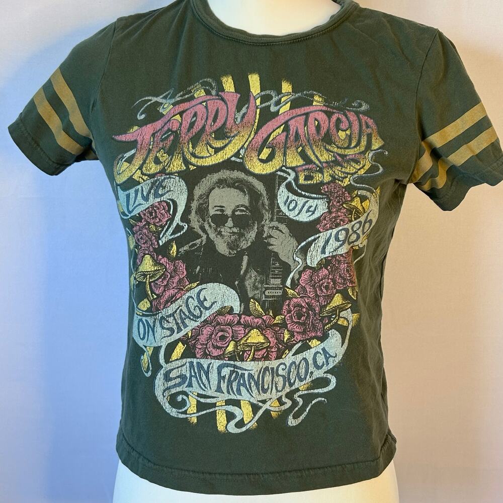 Jerry Garcia Band 1986 On Stage San Francisco CA Graphic Tee Small